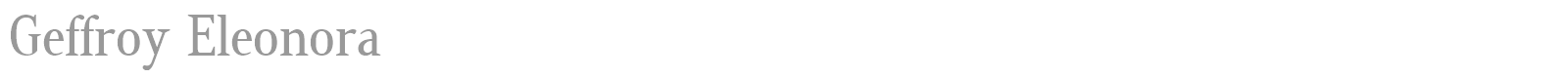 Geffroy Eleonora font preview